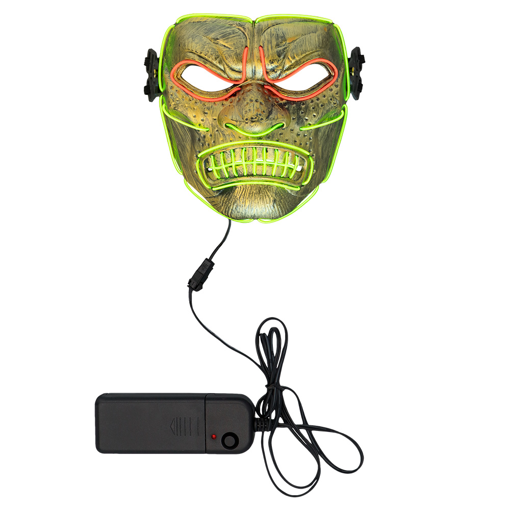 LED masker Halloween 5 ass.