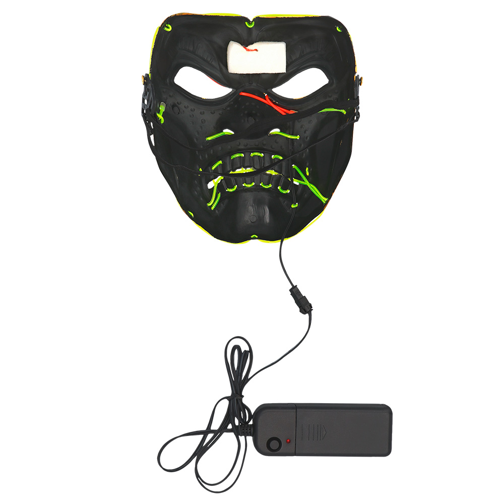 LED masker Halloween 5 ass.