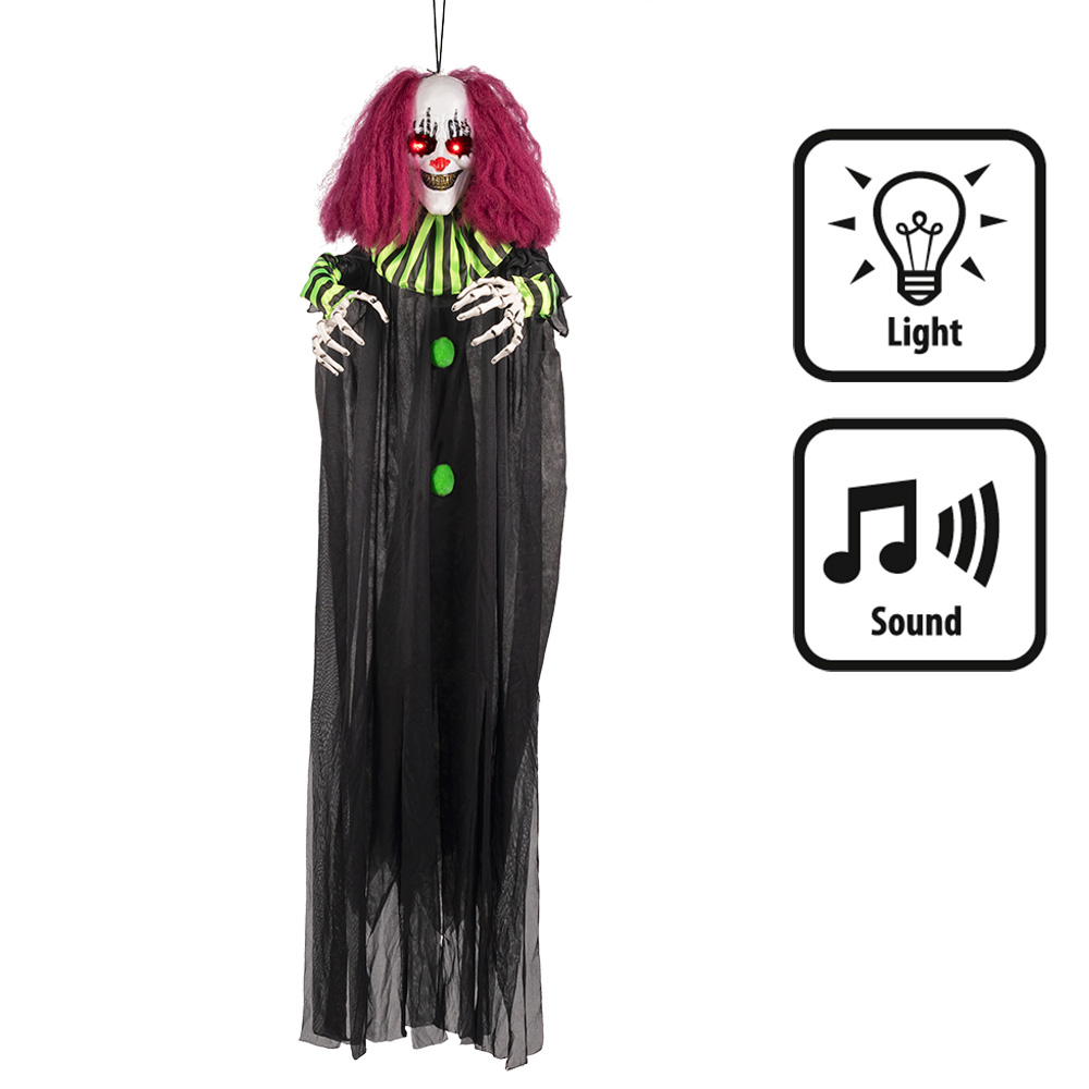 Hangdecoratie Terror clown (130 cm)