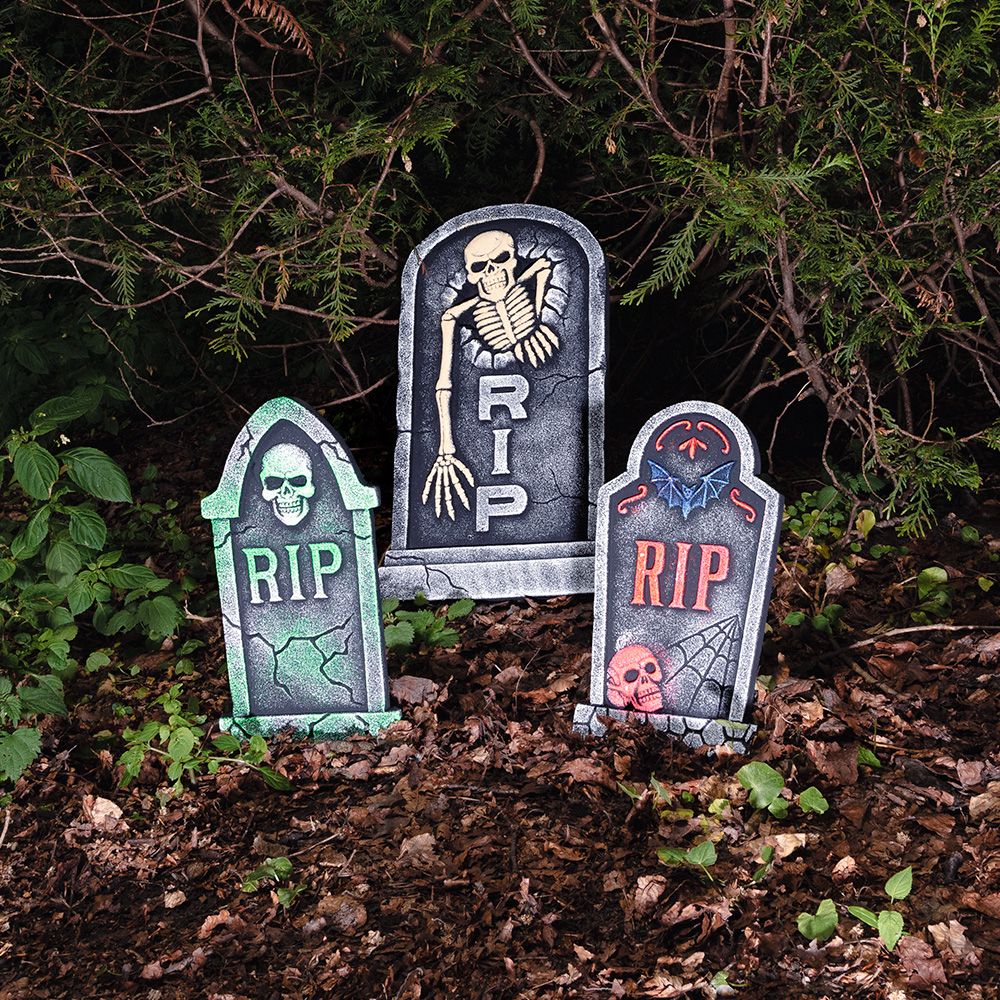 Grafsteen Skull 'RIP' (56 x 33 cm)