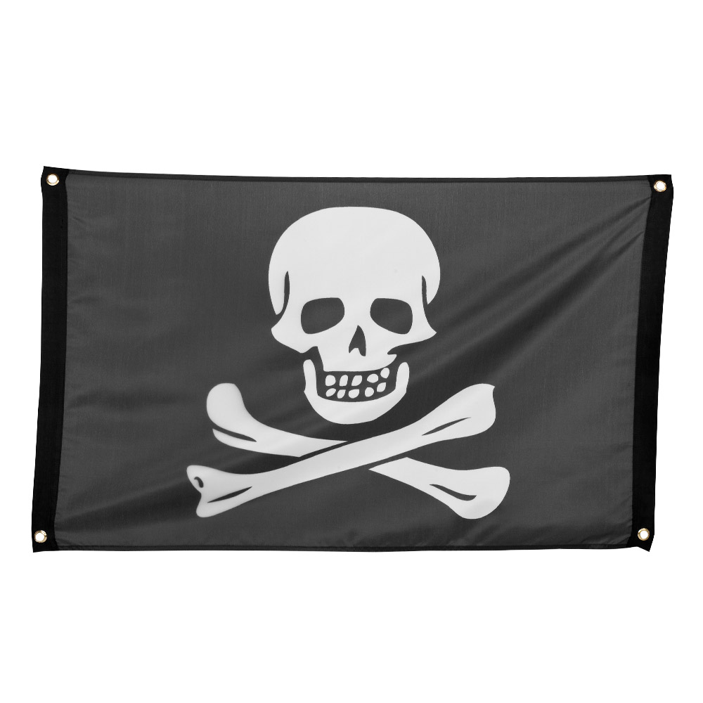 Polyester vlag Piraten classic (60 x 90 cm)