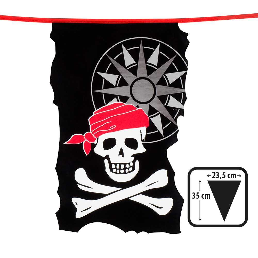 St. PE vlaggenlijn Piraat (35 x 23,5 cm)(10 m)