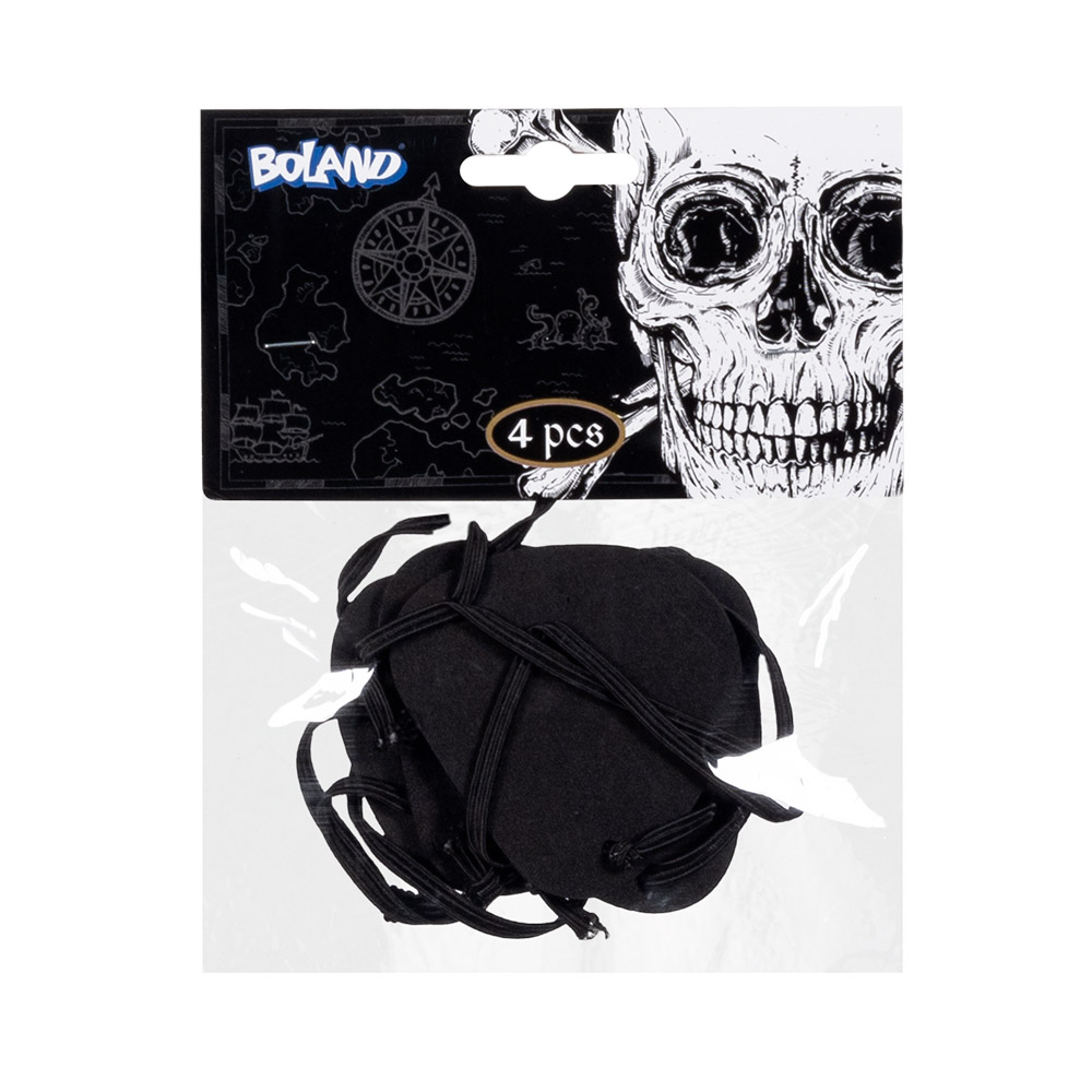 Set 4 piratenooglapjes