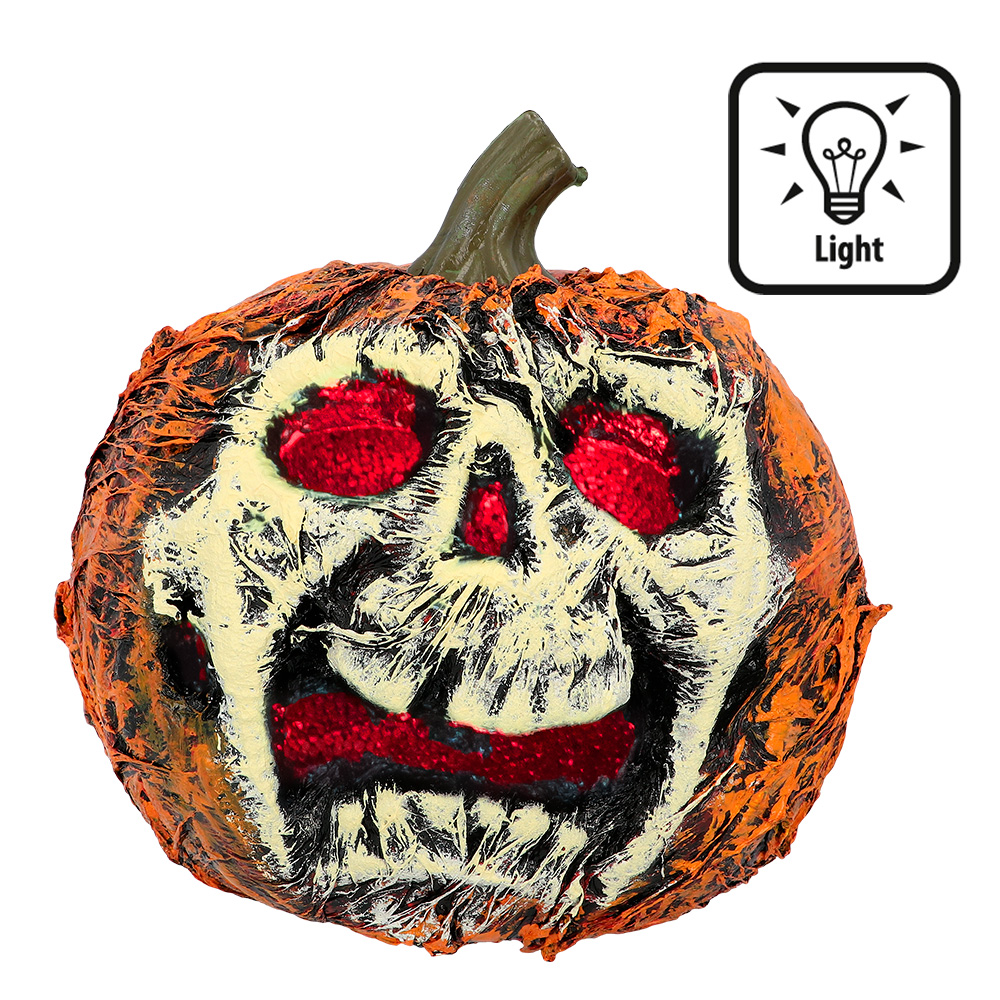 LED decoratie Pompoen Fright lights (Ø 21 cm)