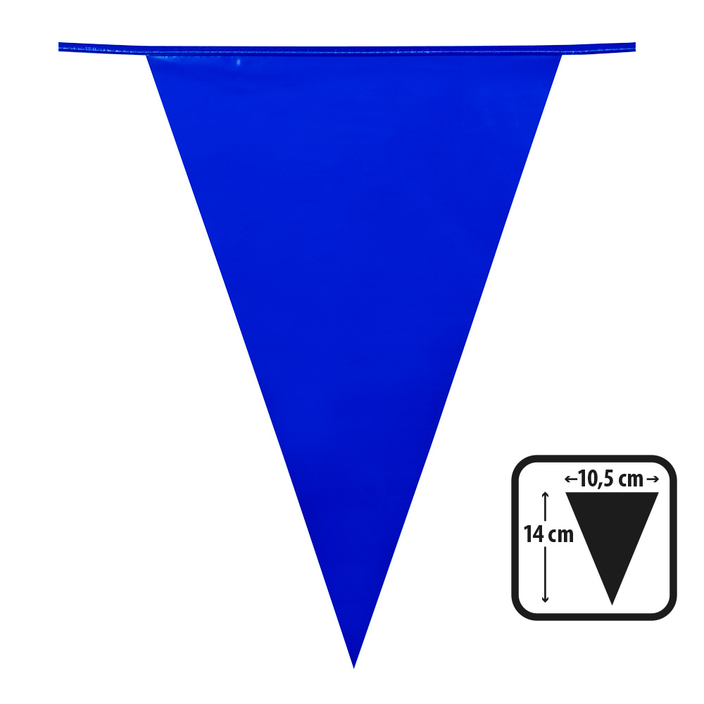St. PE minivlaggenlijn blauw (14 x 10.5 cm)(3 m)