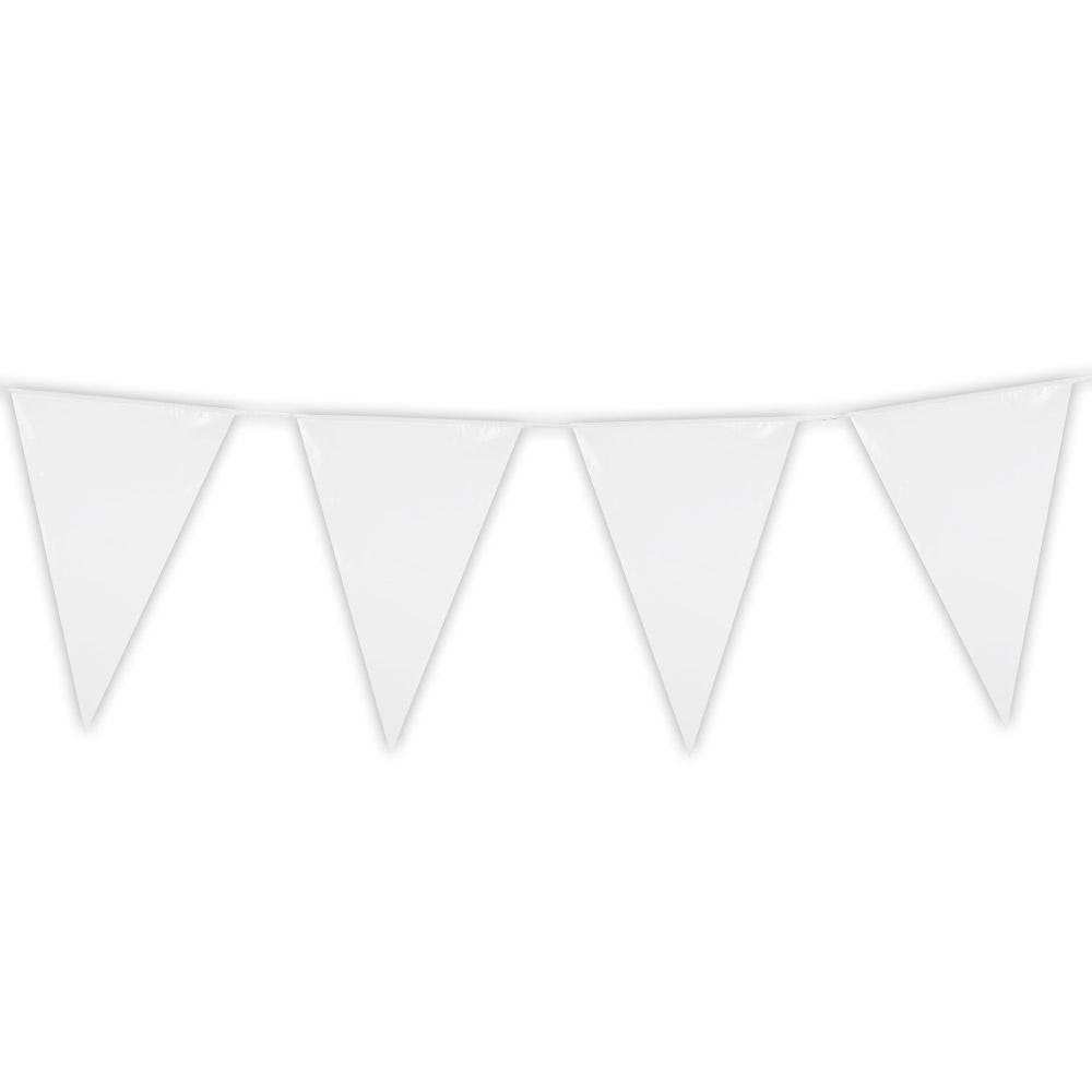 St. PE reuzenvlaggenlijn wit (45 x 30 cm)(10 m)