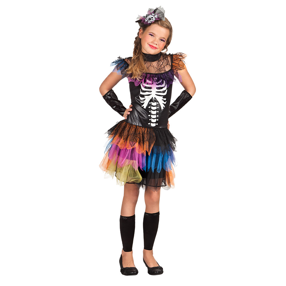 Kinderkostuum Skeleton princess (4-6 jaar)