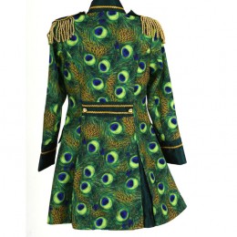 Carnavalsjasje luxe pauw lang