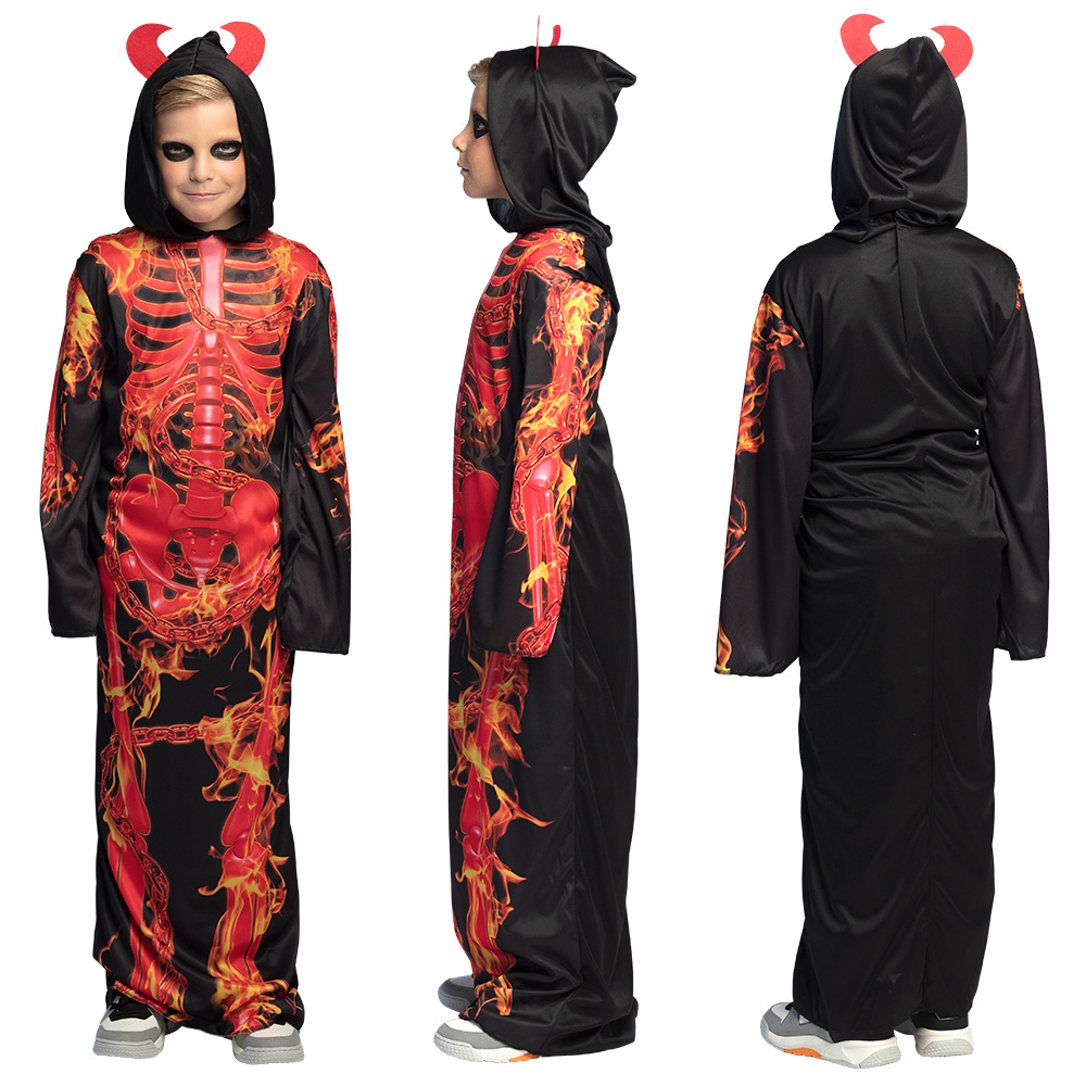 Kinderkostuum Hellfire skeleton (7-9 jaar)