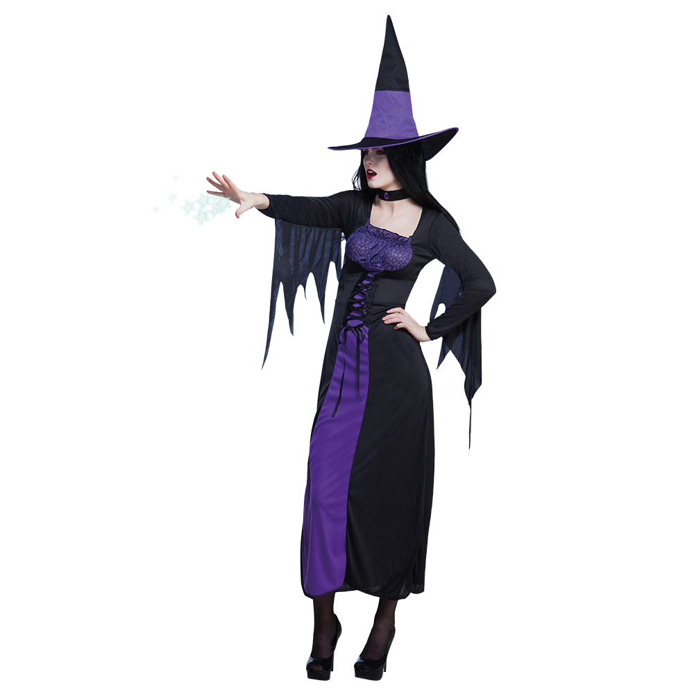 Volwassenenkostuum Purple witch (40/42)