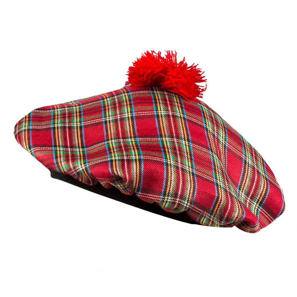 Baret Tartan rood