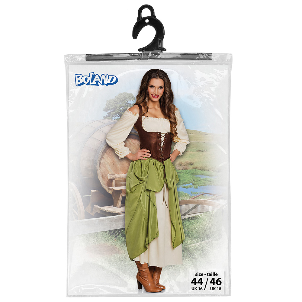 Volwassenenkostuum Boerenmeisje (44/46)
