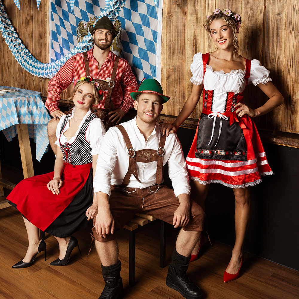 Volwassenenkostuum Helena rood (L)