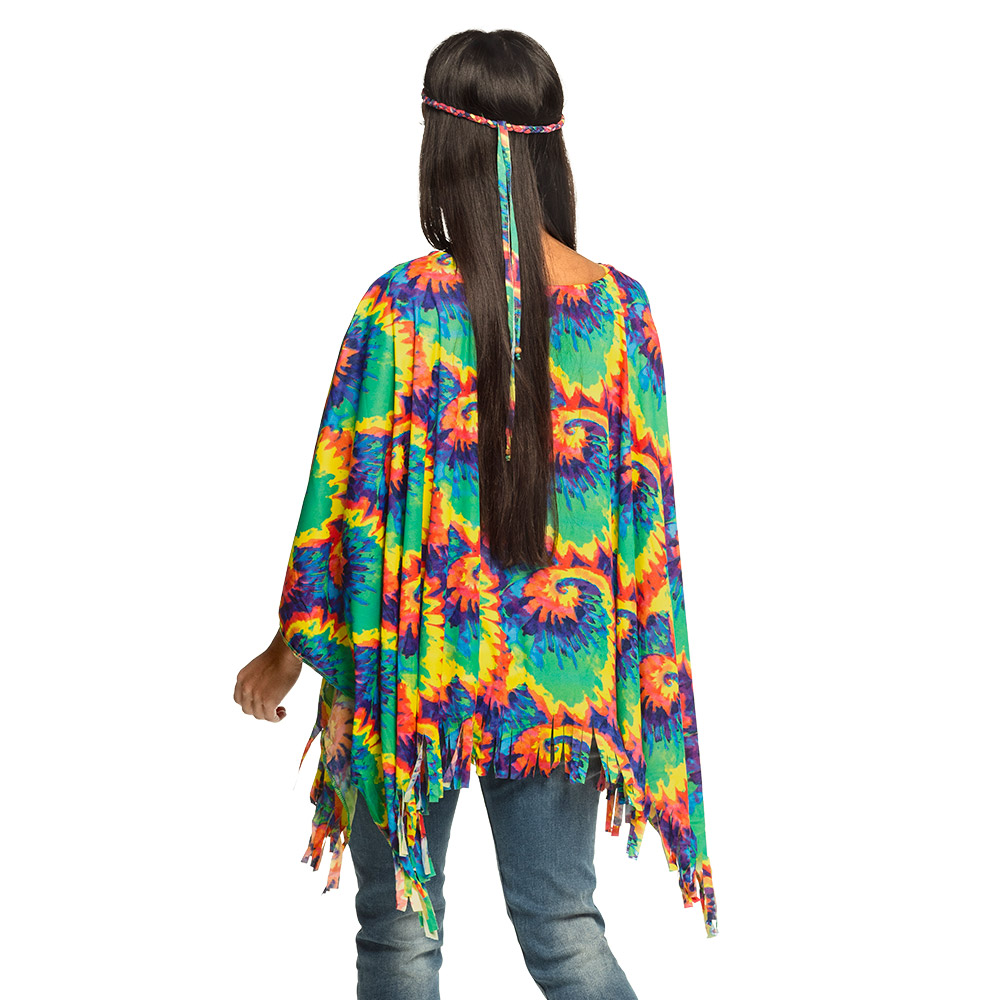 Poncho Hippie met hoofdband (one size)