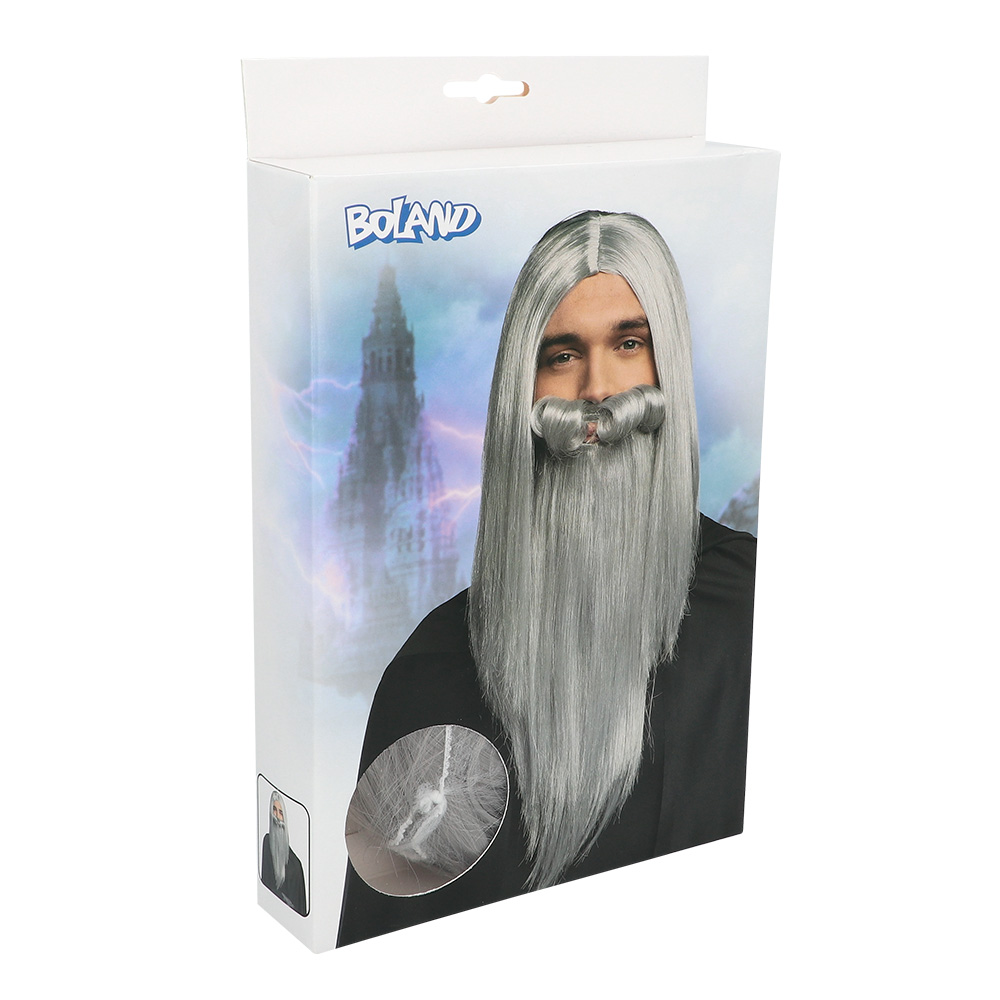 Pruik Magiër met baard