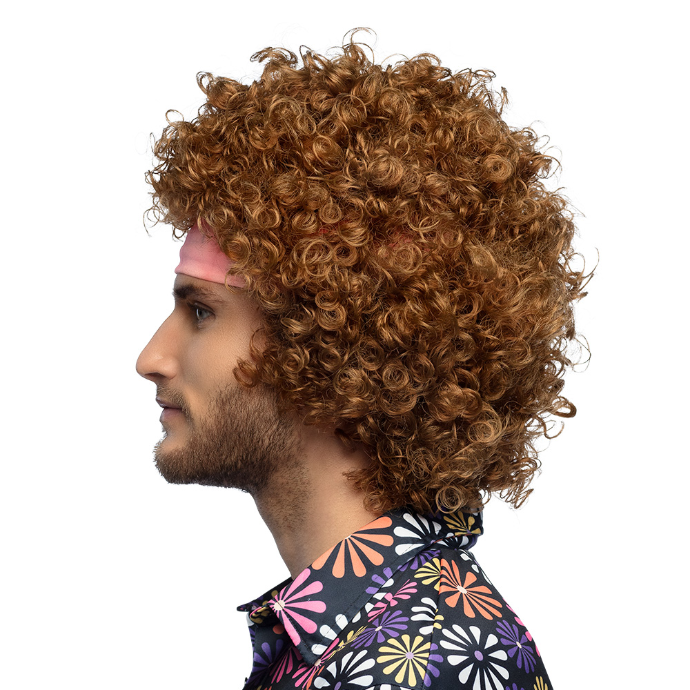 Pruik Hippie groove met haarband