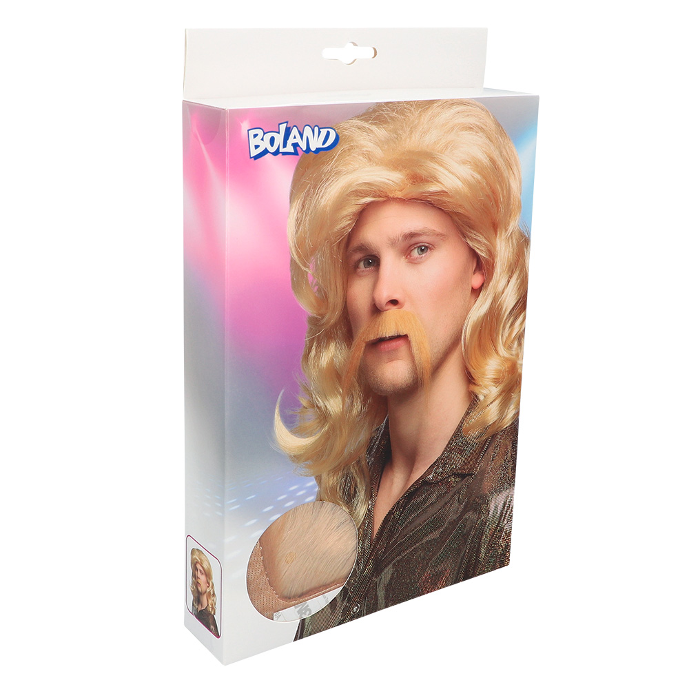 Pruik Barry met snor
