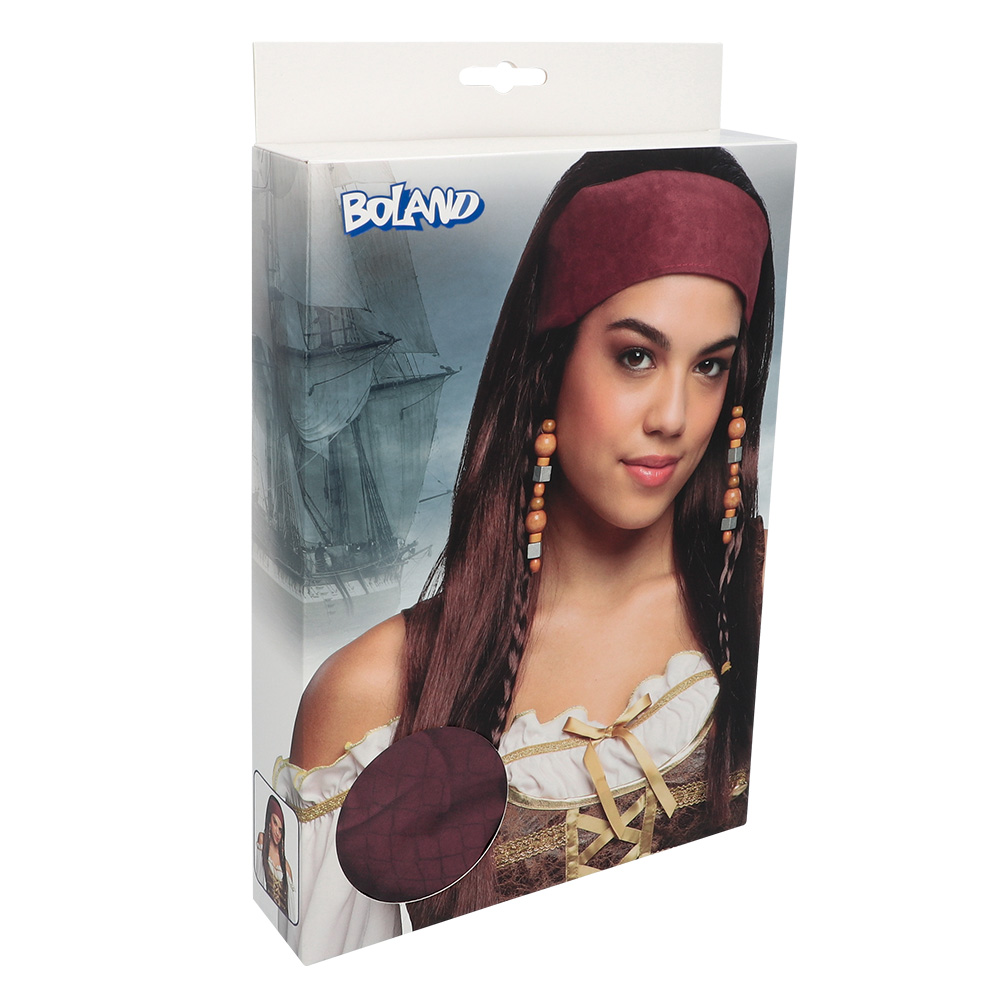 Pruik Piraat Trinity met bandana