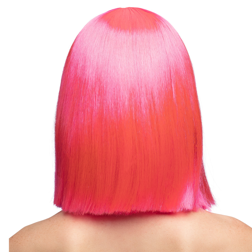 Pruik Dance neonroze UV