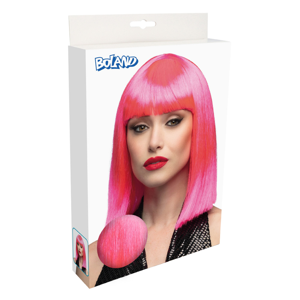 Pruik Dance neonroze UV