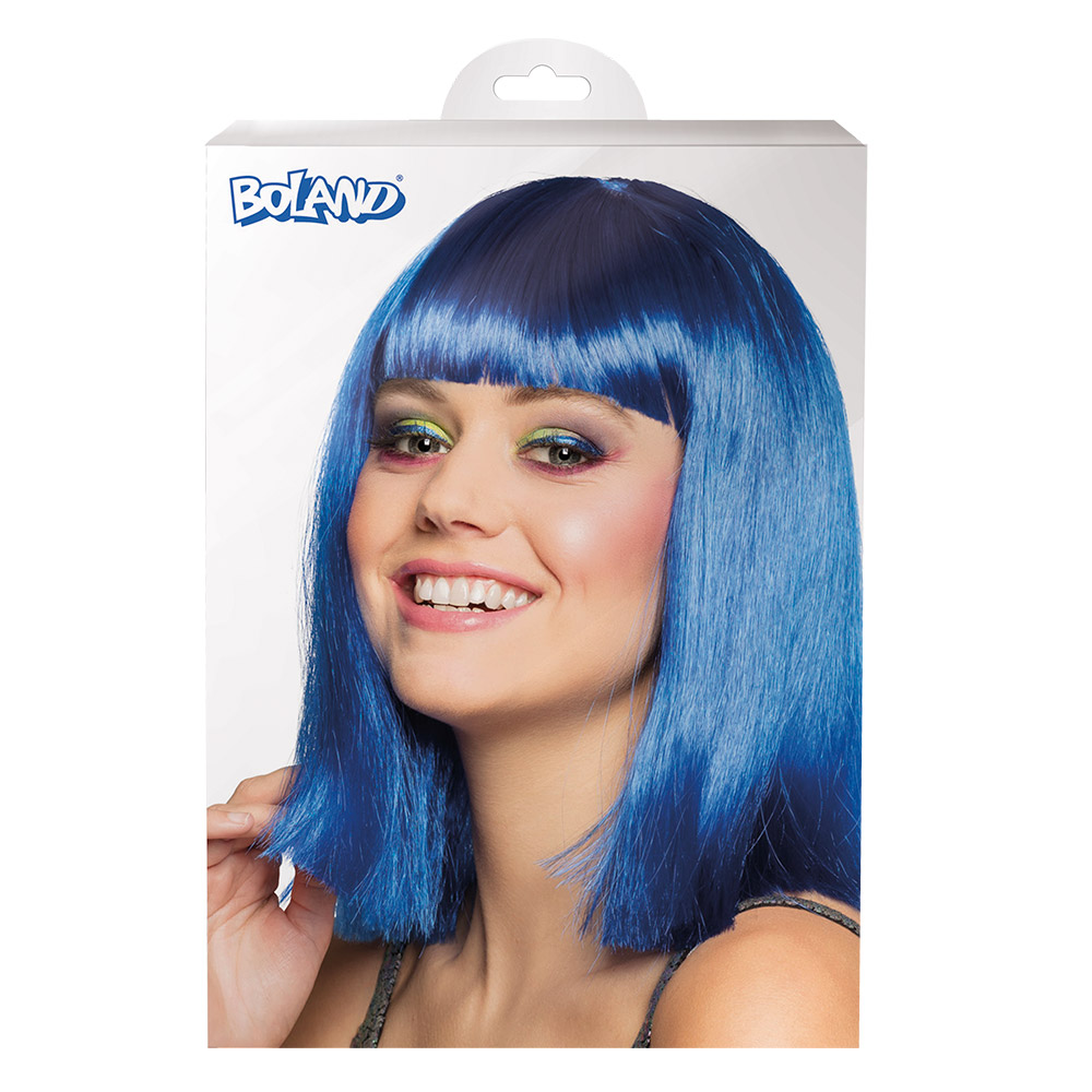 Pruik Dance blauw