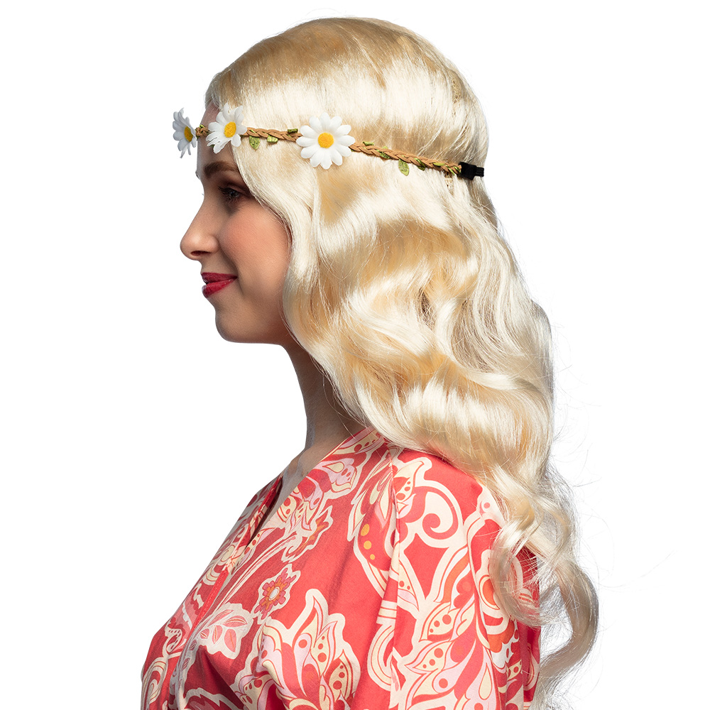 Pruik Joy blond met hoofdband
