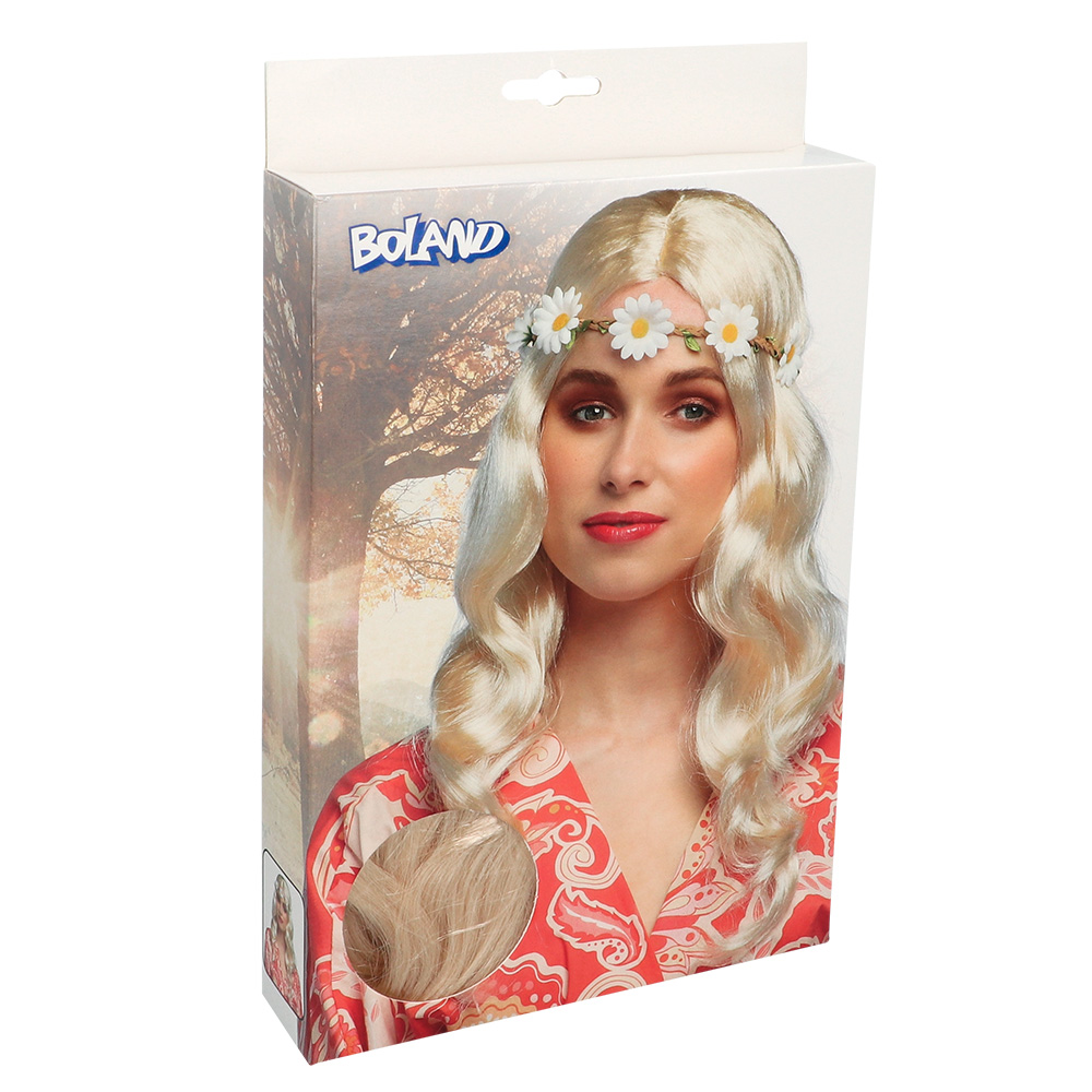 Pruik Joy blond met hoofdband