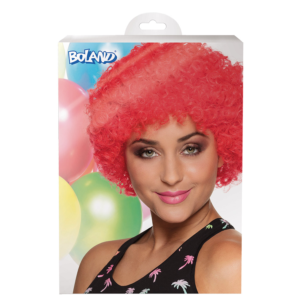 Pruik Pop rood