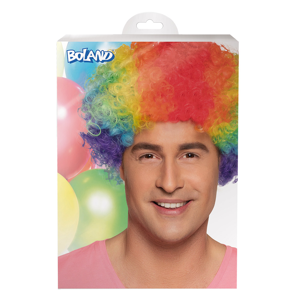 Pruik Pop veelkleurig