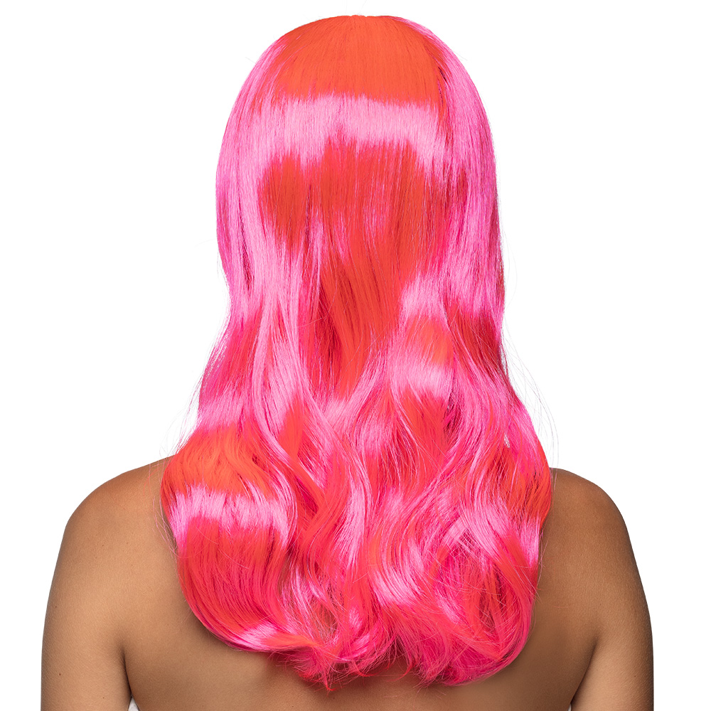Pruik Chique neonroze UV