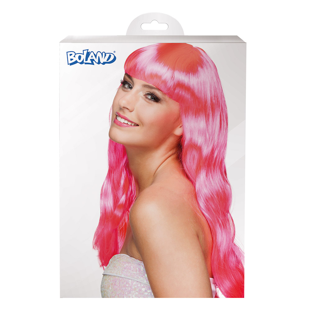 Pruik Chique neonroze UV