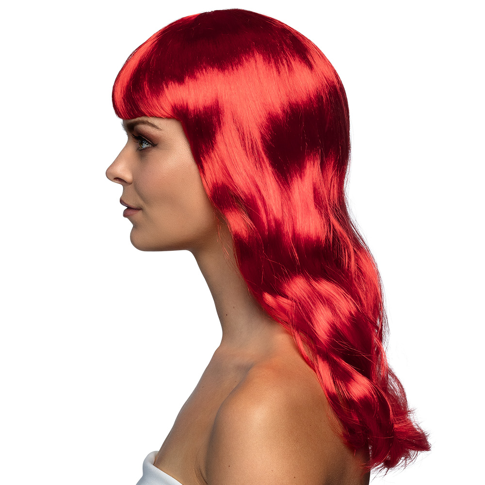 Pruik Chique rood