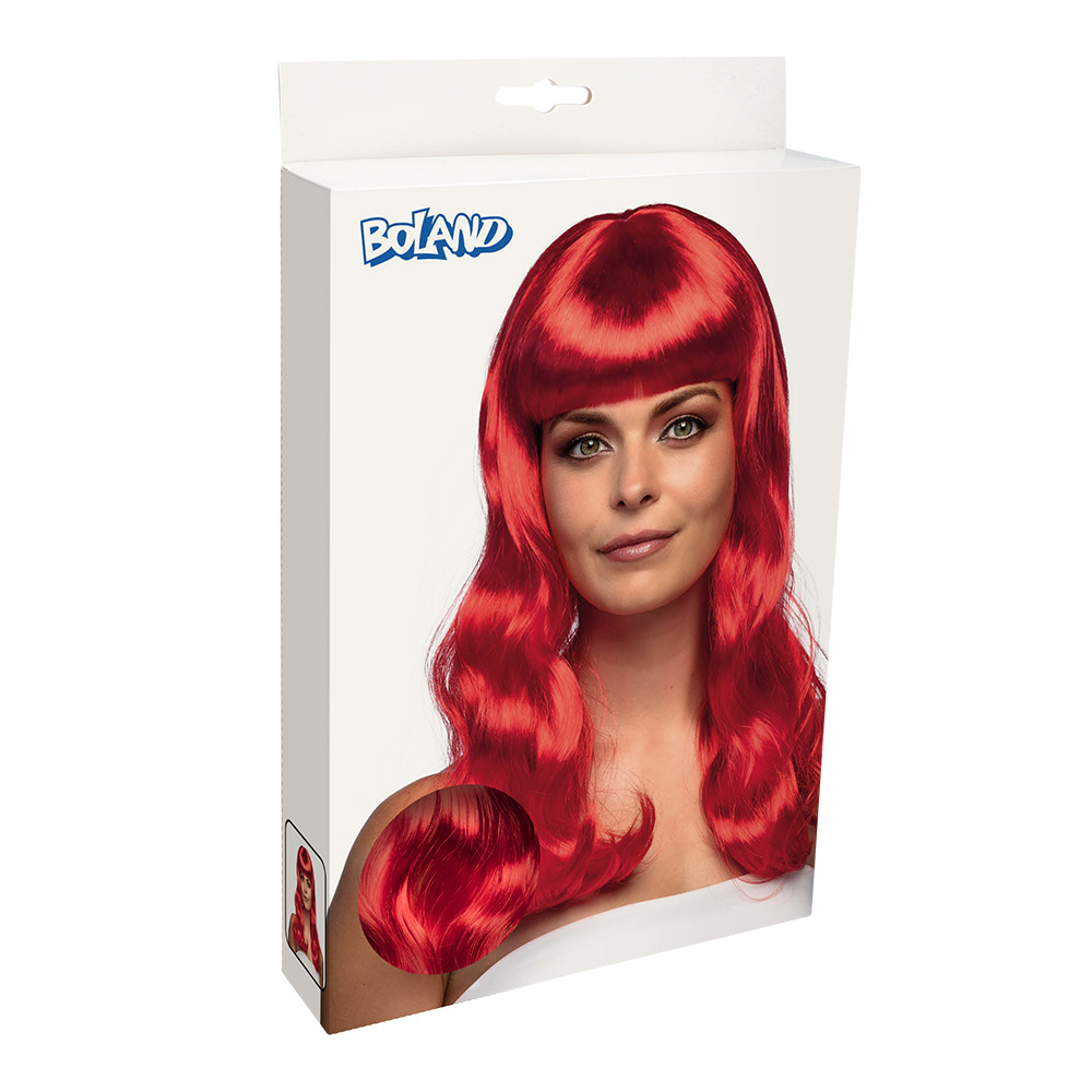 Pruik Chique rood