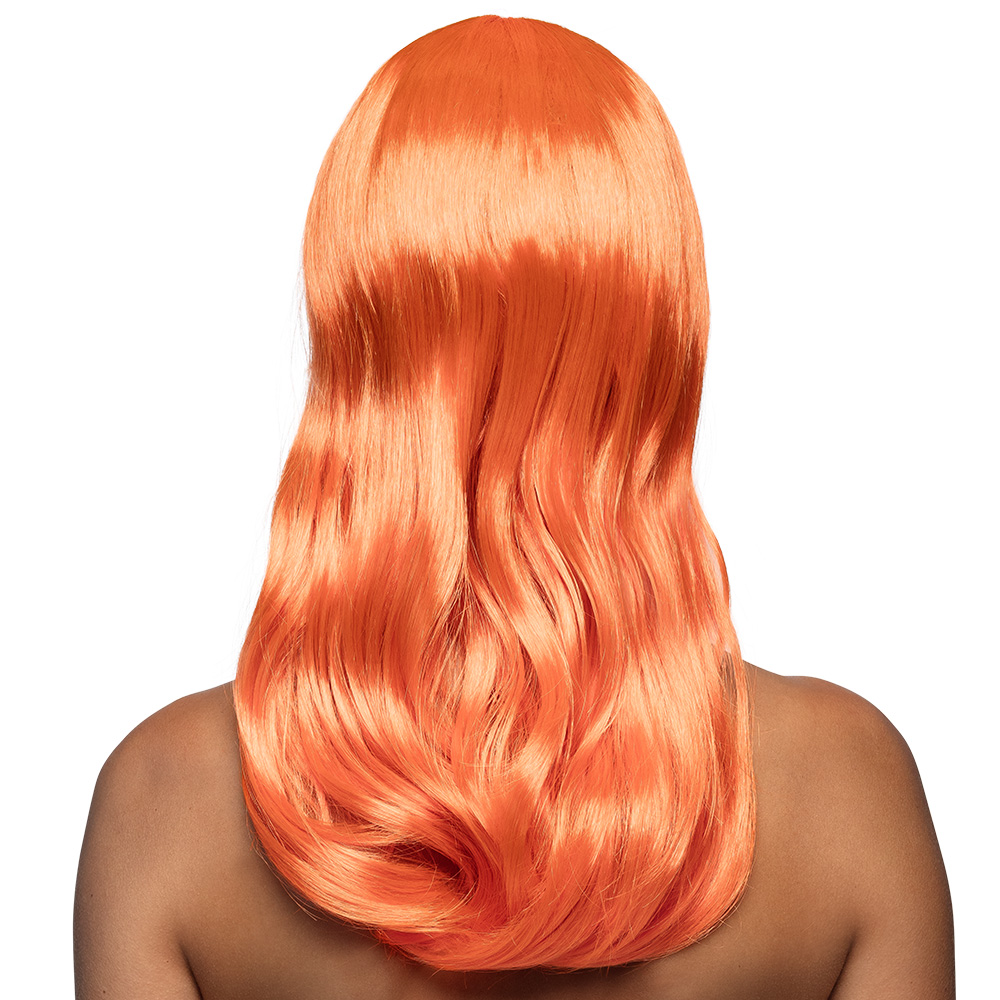 Pruik Chique oranje UV