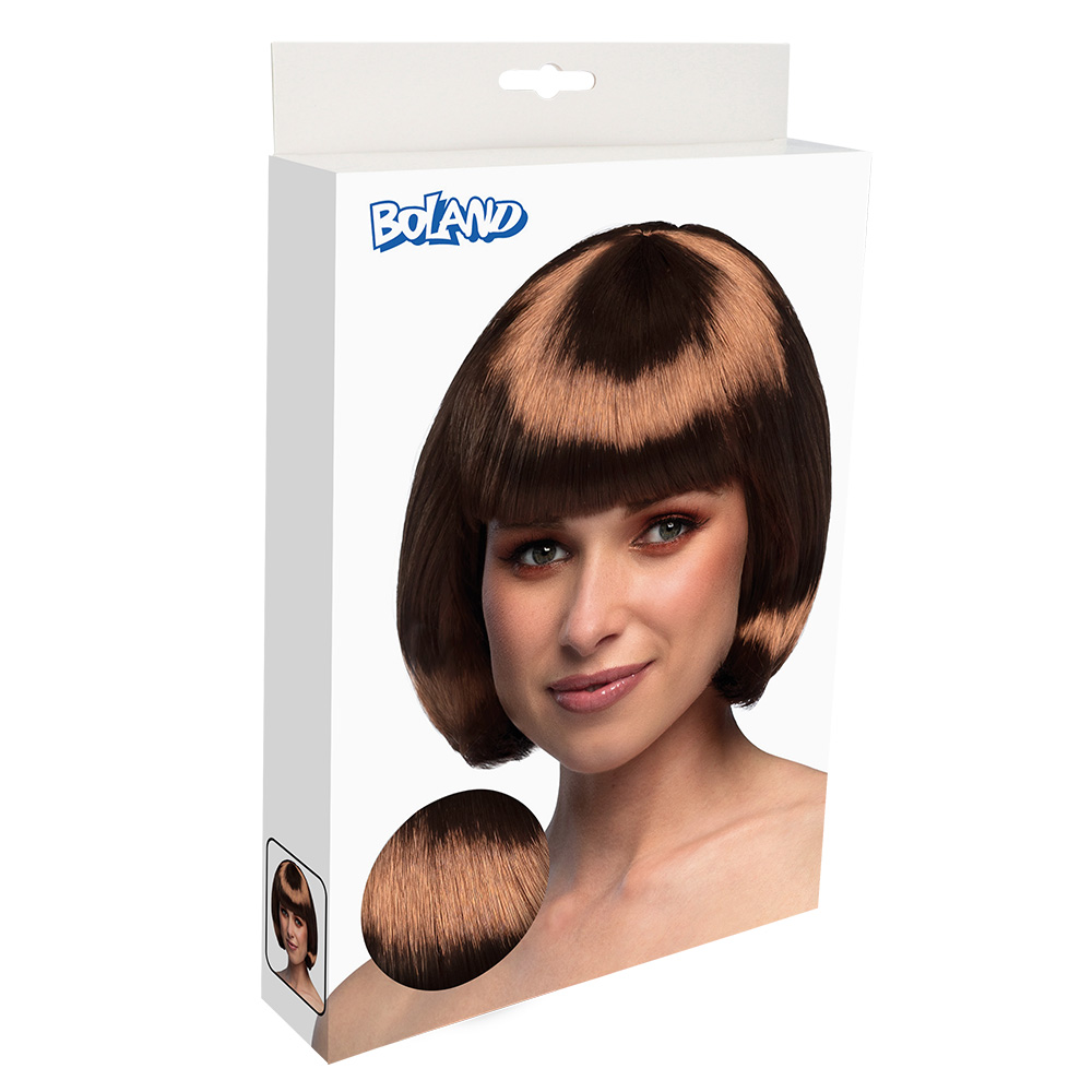 Pruik Cabaret bruin