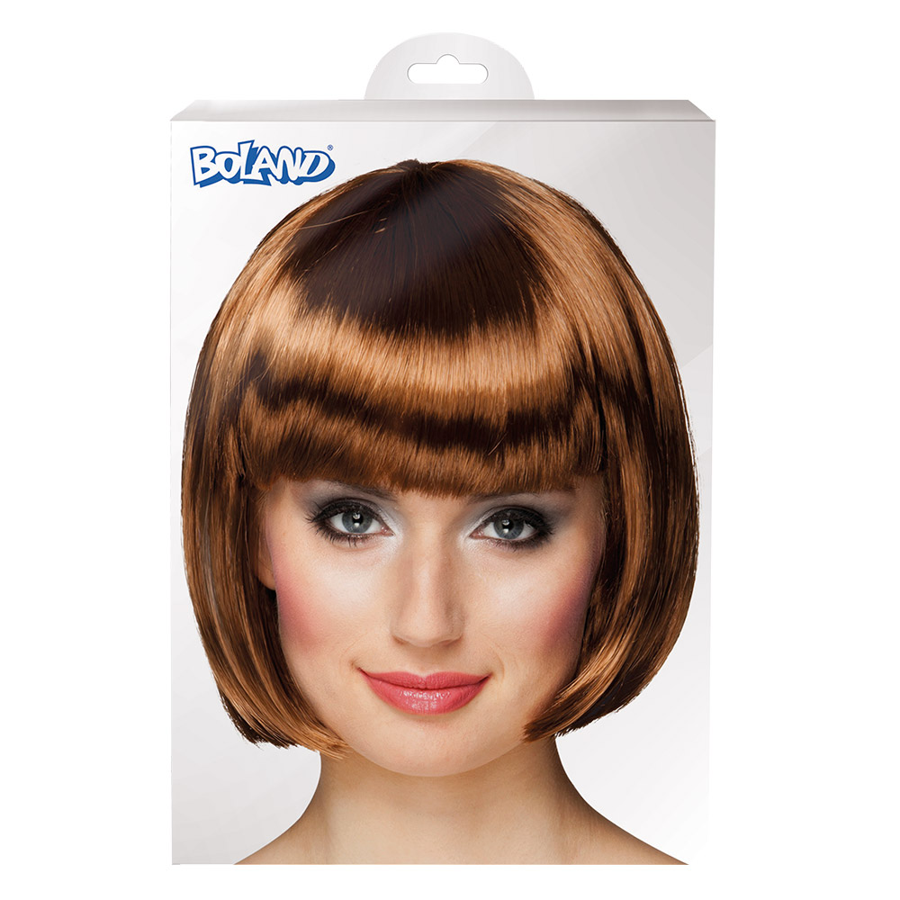 Pruik Cabaret bruin