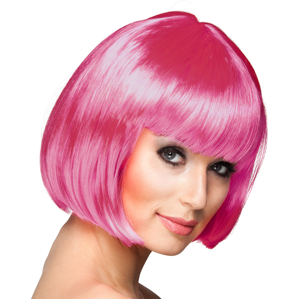 Pruik Cabaret roze