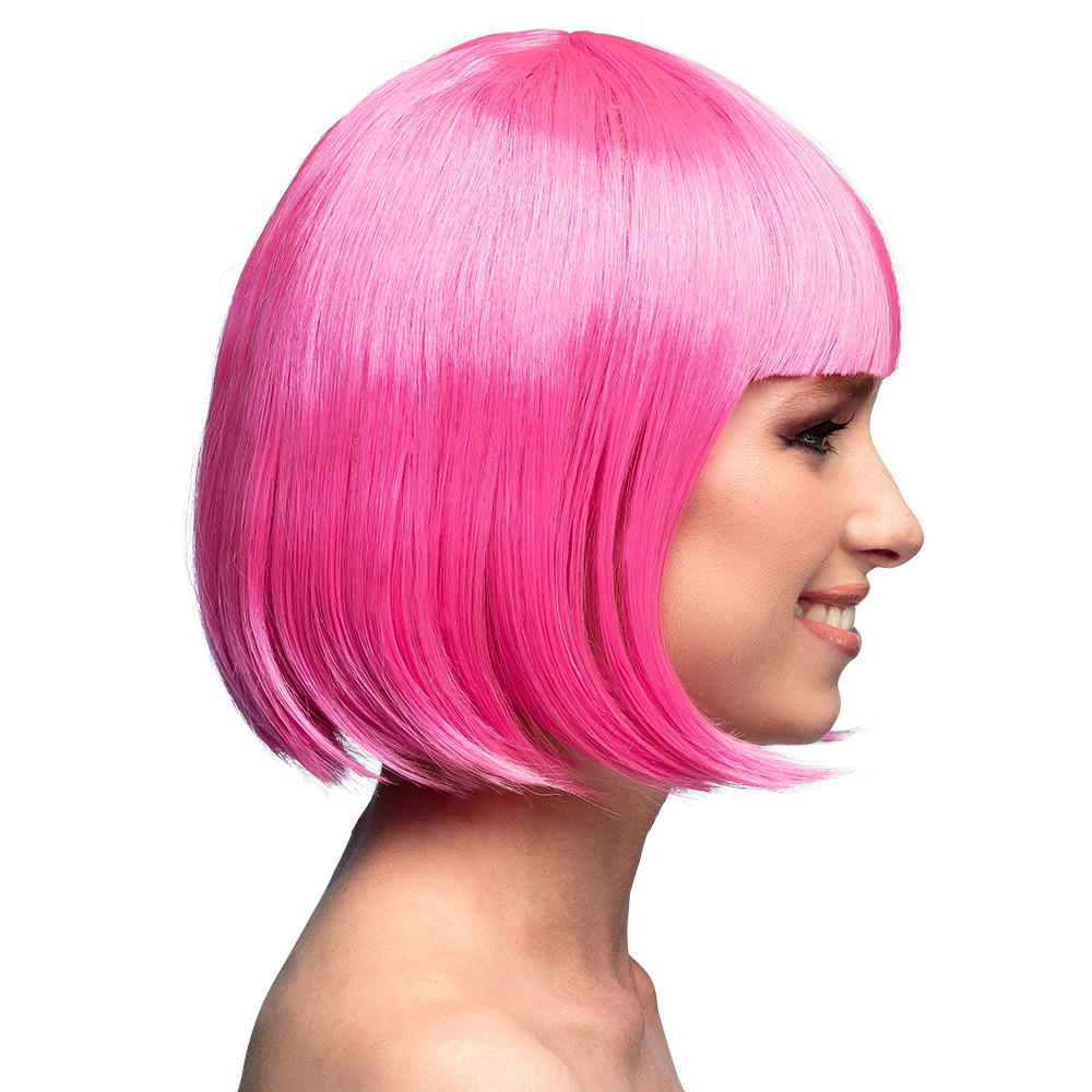 Pruik Cabaret roze