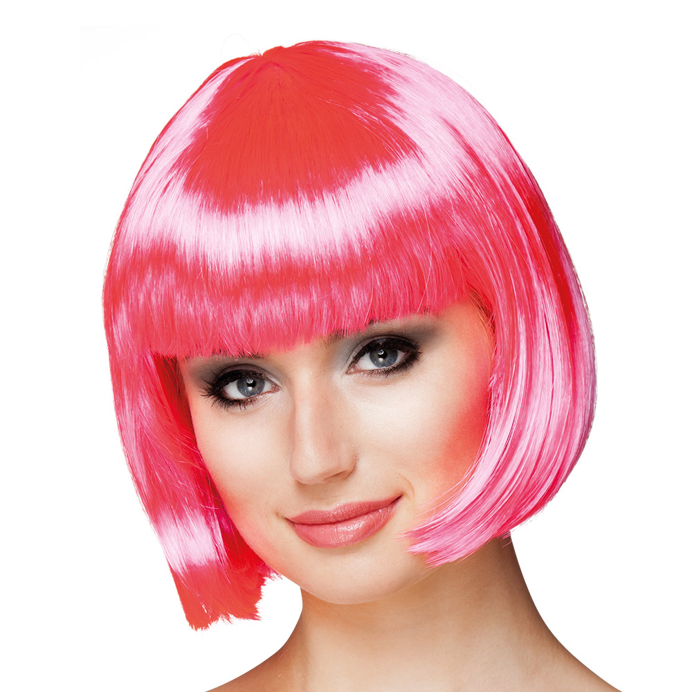 Pruik Cabaret neonroze UV