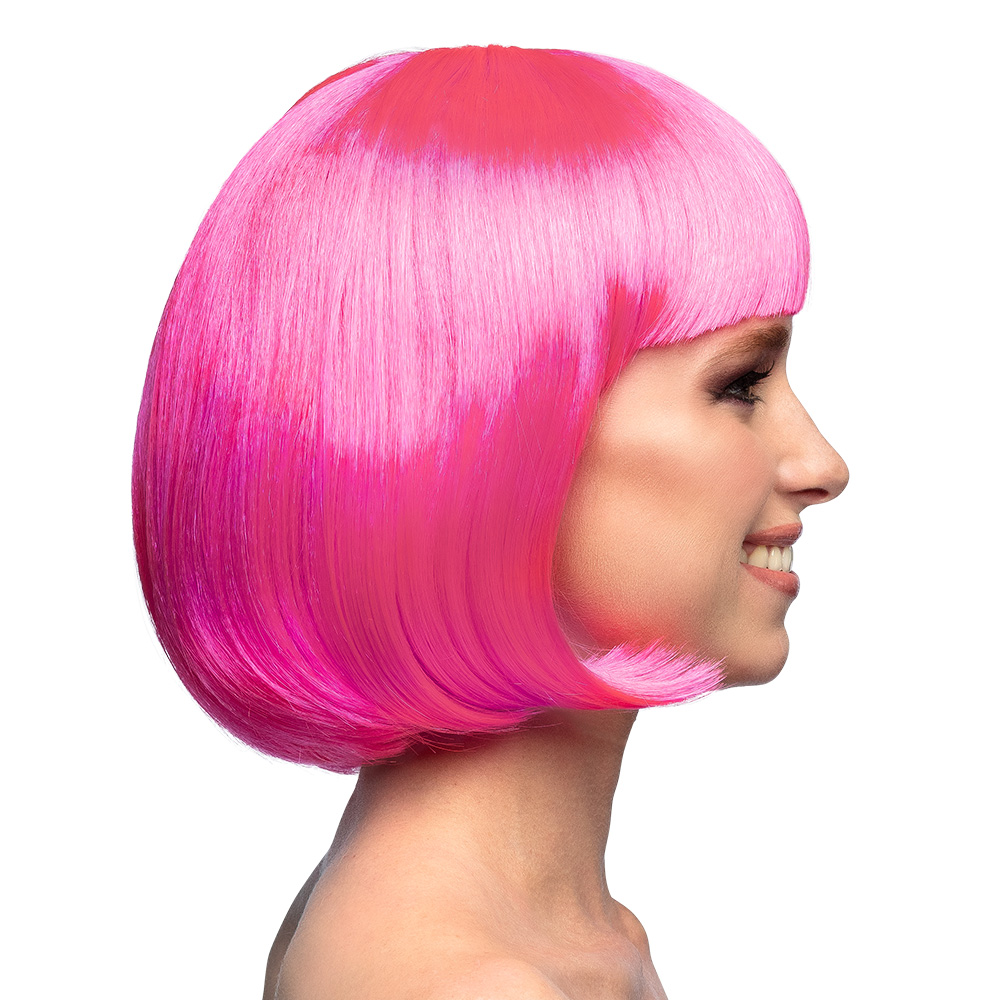 Pruik Cabaret neonroze UV