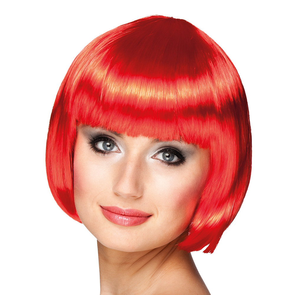 Pruik Cabaret rood