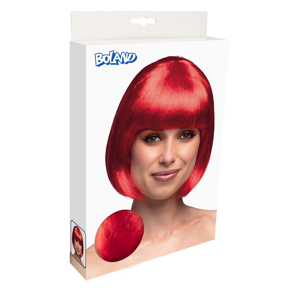 Pruik Cabaret rood