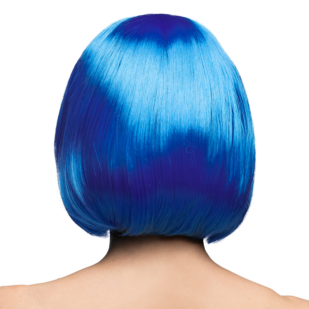 Pruik Cabaret donkerblauw