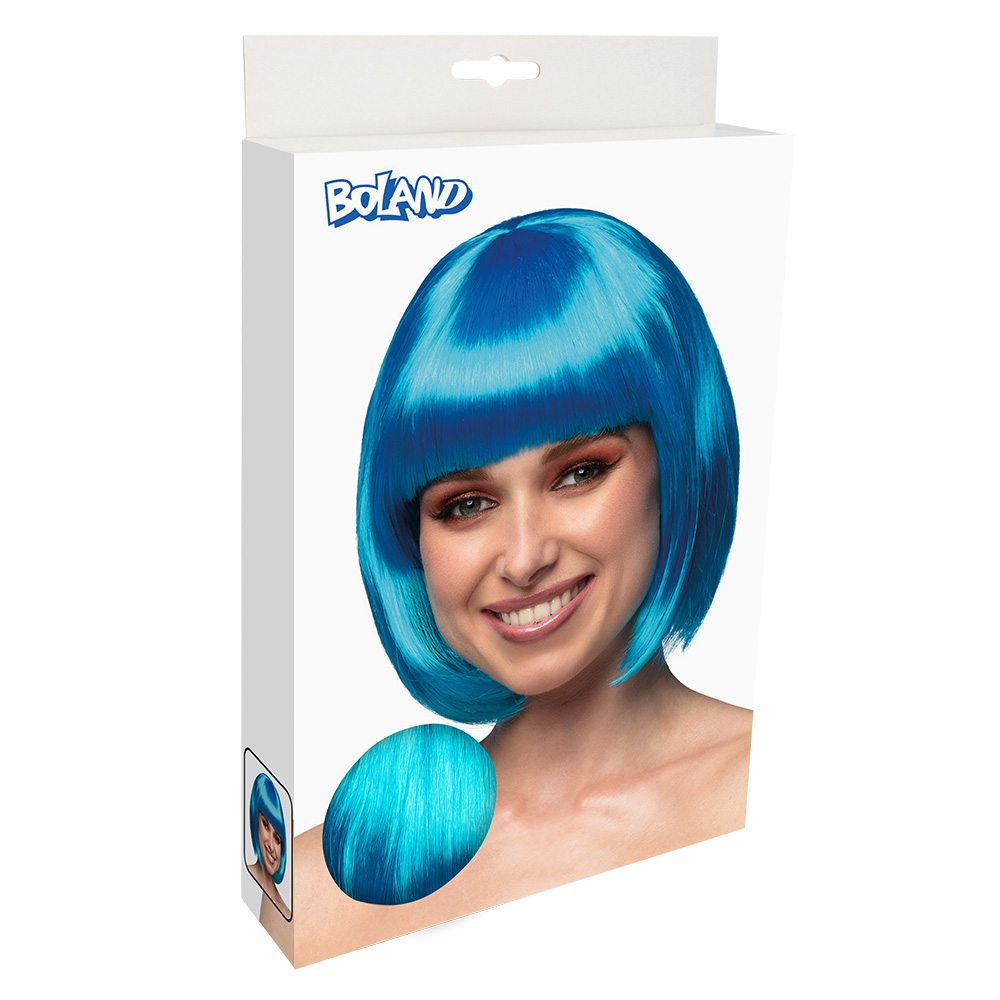 Pruik Cabaret blauw