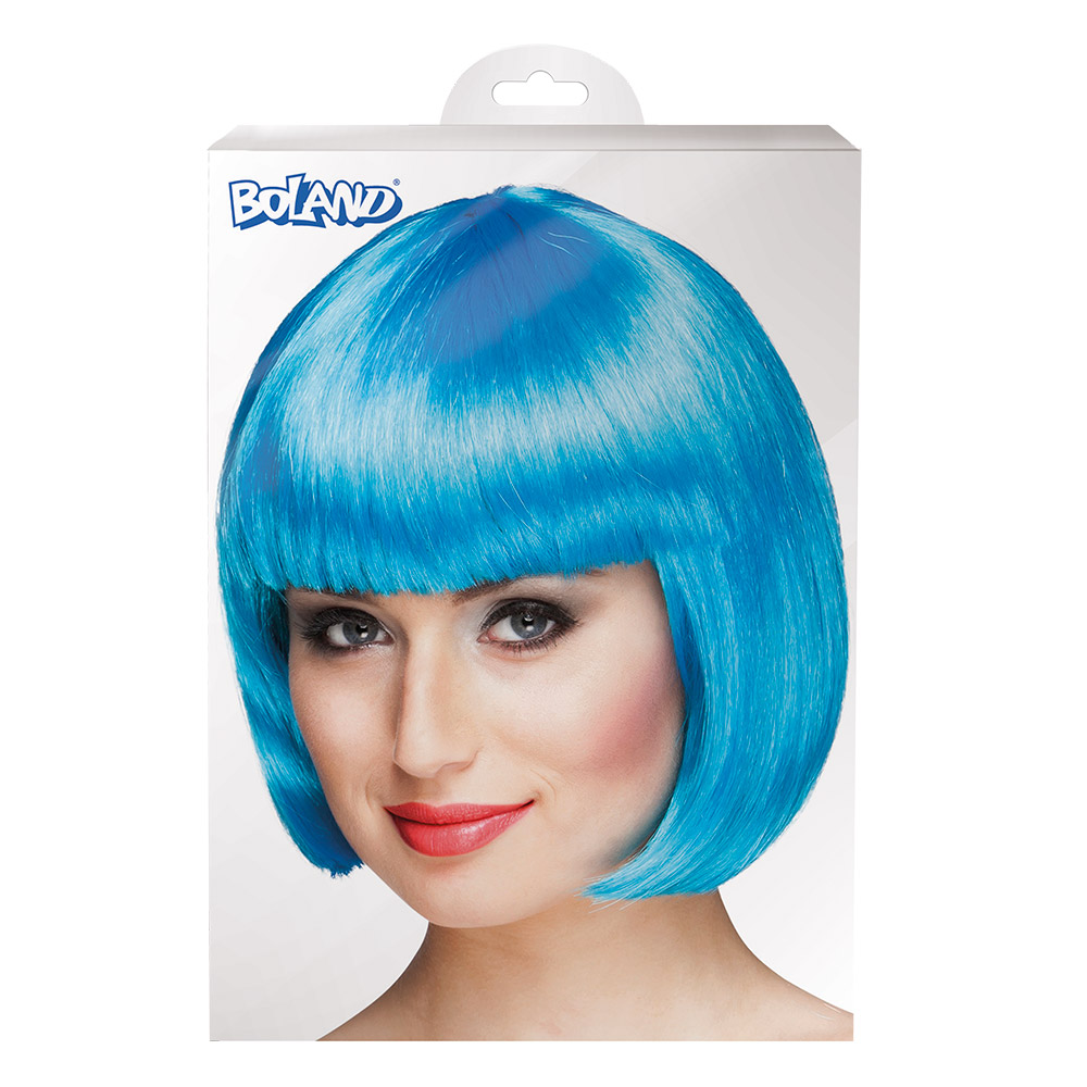 Pruik Cabaret blauw