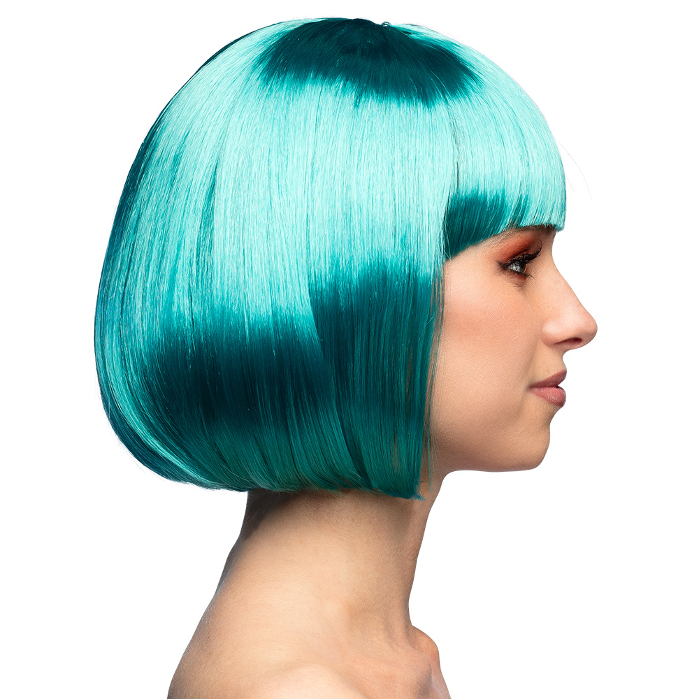 Pruik Cabaret turquoise