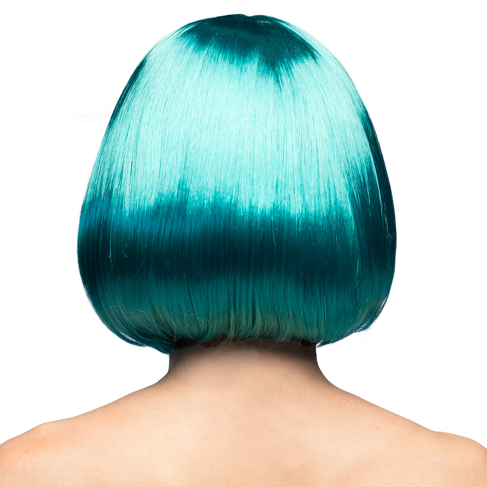 Pruik Cabaret turquoise