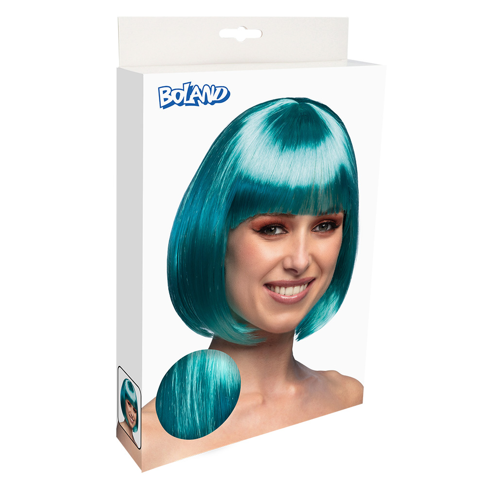 Pruik Cabaret turquoise