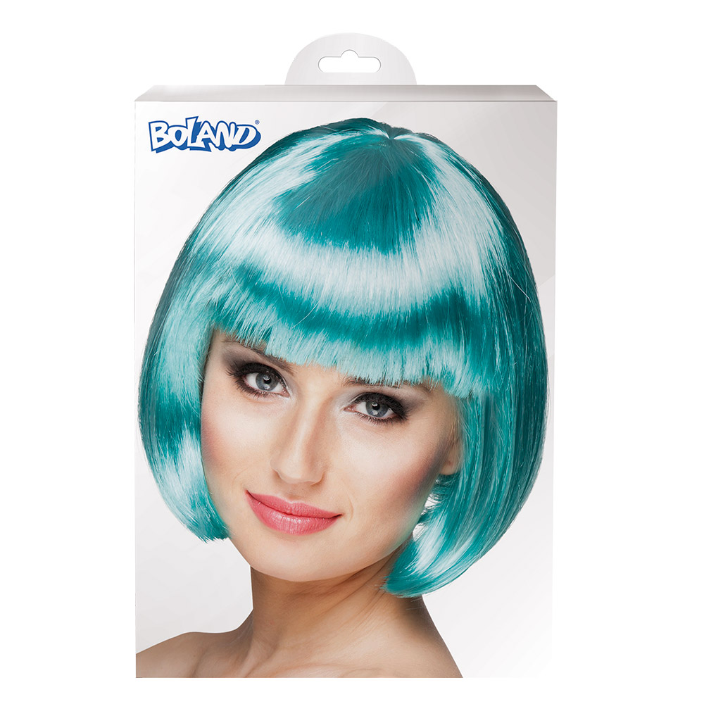 Pruik Cabaret turquoise