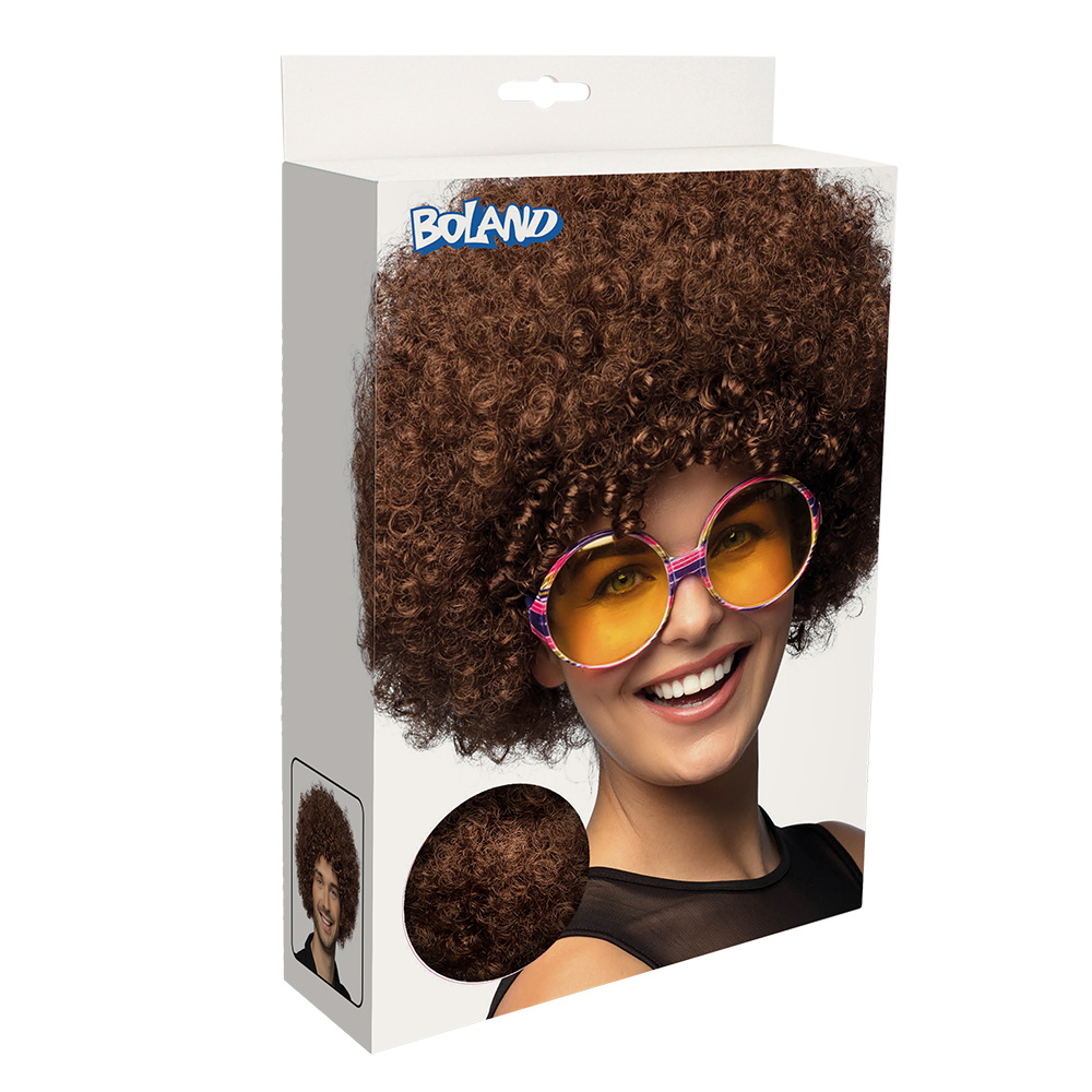 Pruik Groove bruin